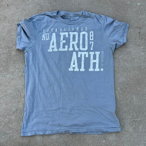 Aéropostale Men's Gray Graphic Tee - Size Large - Picture 1 of 5